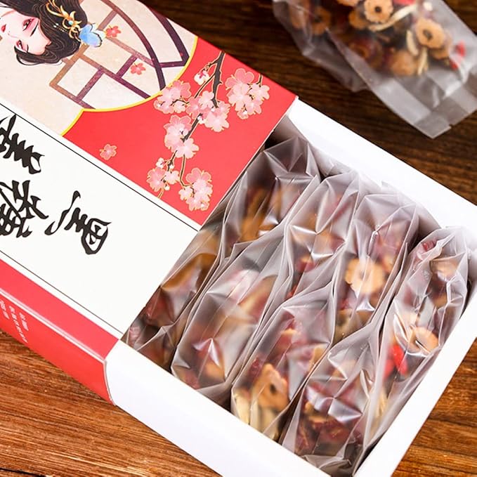 Black sugar red dates goji berries and osmanthus garden beverage tea bag 10.58oz/300g jujube tea Brown sugar ginger jujube tea Goji Berry Guiyuan Drink Tea Bags