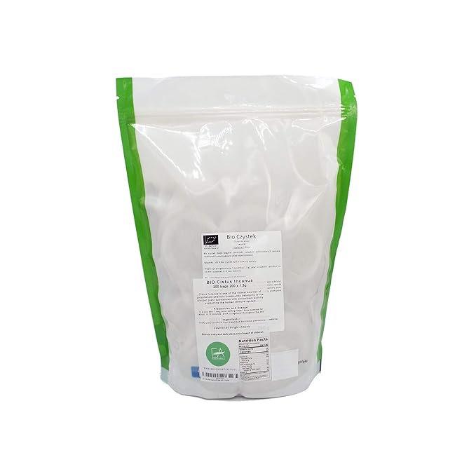 Organic Cistus Incanus Rock Rose 200 Tea Bags (200 x 1.3g) 9oz