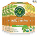Traditional Medicinals Organic Belly Comfort Peppermint Tea Kosher Non-GMO Caffeine-Free Compostable - 96 Tea Bags (6 Pack)
