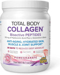 Natural Factors Total Body Collagen - Bioactive Collagen Supplement for Hair &amp Nail Growth Support - Healthy Skin Supplement with Protein Vitamin C &amp More - Pomegranate 500 g (38 Servings)