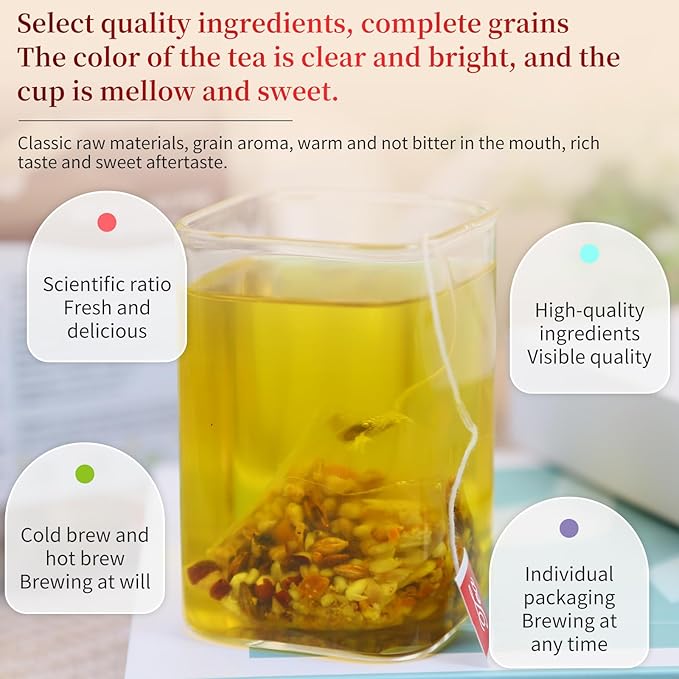 DOZO Shiqing Tea Dampness Clearing Herbal Tea Red Bean Coix Seed Tea Bags 40bags Dispelling Dampness Tea 红豆薏米茶 祛湿茶 去湿茶 湿清茶 湿轻茶