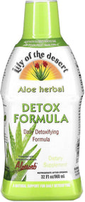 Lily Of The Desert Detox Formula – Aloe Vera and Trusted Herbs for Urinary Tract Gallbladder and Liver Support 32 Oz1