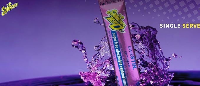500 Qwik Stiks Sugar-Free Electrolyte Powdered Beverage Mix - Assorted Popular Flavors (grape watermelon lemonade mixed berry fruit punch)