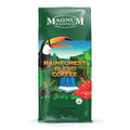 Magnum Exotics Rainforest Blend Whole Bean Coffee - Coffee Beans Medium Dark Roast Caffeinated Roasted Bulk Brew Rich &amp Smooth Flavor Fresh Roast - 32 oz (2 lb) Bag