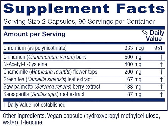 Vitanica OvaBlend - Endorine and Ovulation Support for Women with NAC Chromium Green Tea and Saw Palmetto - Supports Healthy Ovulation - Vegan - 180 Capsules