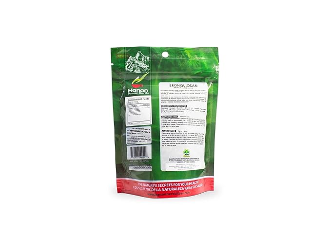 Hanan Peruvian Secrets Bronquiosan Herbal Tea | 100% Natural Bronchial Aid Blend | 1.76oz / 50g | Naturally Aids in Soothing the Throat and Alleviating Seasonal Respiratory Discomfort (3 Pack)