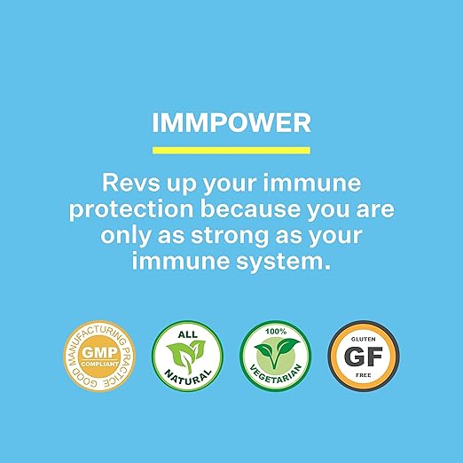 American BioSciences ImmPower AHCC Mushroom Supplement 6-Pack Enhanced Immune Support Natural Killer Cell Activity and Cytokine Production 30 Vegetarian Capsules 500 milligrams per Capsule