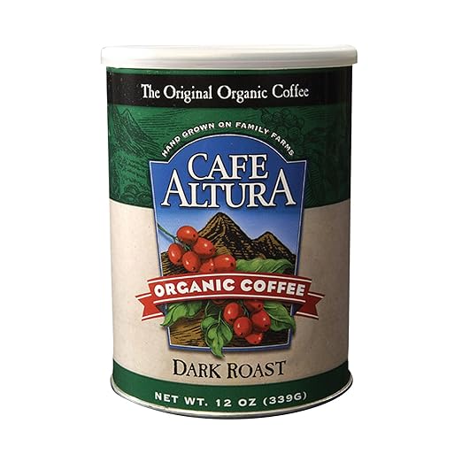 100% Organic Dark Roast Ground Coffee