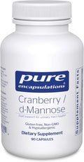 Pure Encapsulations Cranberry D-Mannose - Supports Urinary Tract Health* - with Cranberry Fruit Solids - Vegan &amp Non-GMO Dietary Supplement - 90 Capsules