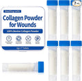 Collagen Powder for Wounds – Medical-Grade Bovine Collagen Collagen Wound Care Powder Supports Tissue Regeneration Accelerates Healing Reduces Scarring 7 Tubes x 1g