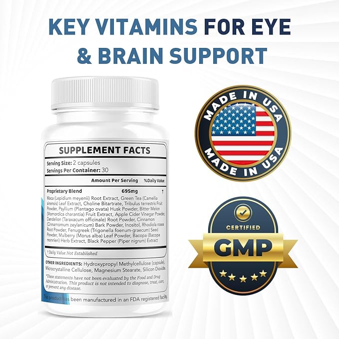(2 Pack) Optivell Eye Capsules - Official Optivell Advanced Premium Vision Support Pills - Maximum Strength Natural Vitamins for Overall Health &amp Wellness Reviews 120 Capsules for 2 Months