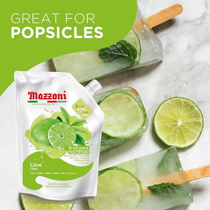 Mazzoni - Lime Juice &amp Mixed Berry Puree - 100% Natural