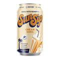 SunSip Prebiotic Soda by Health-Ade Better-for-You Soda Swap Beverage with Vitamins &amp Minerals Naturally Sweetened with 4g of Sugar Cream Soda 11.5 oz (12 Pack)