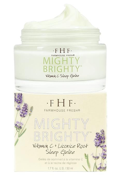 FarmHouse Fresh Mighty Brighty Licorice Root Gelée Dark Spot Corrector for Face with Vitamin C &amp E 1.7 fl oz