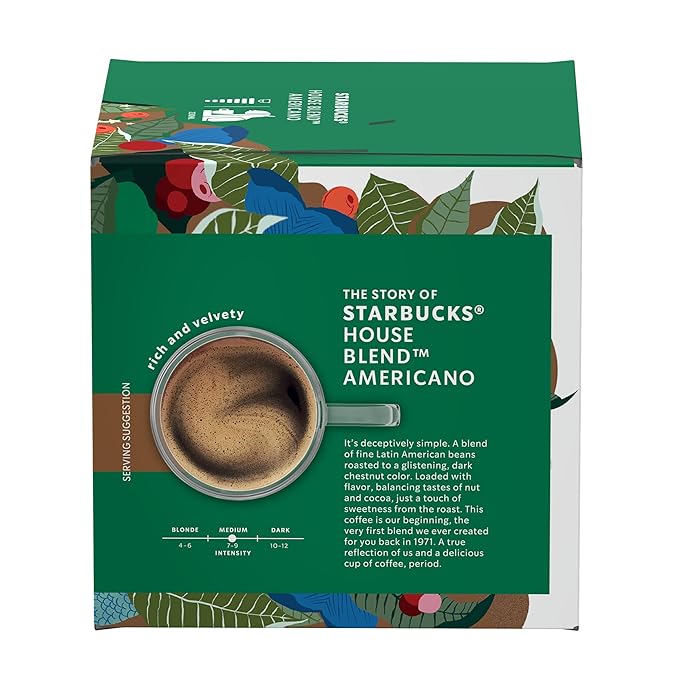 Nescafé Dolce Gusto Starbucks House Blend Americano Coffee Pods x12 (Pack of 1)