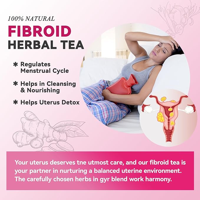 Laicuherb Fibroid Tea for Conception and Hormone Balance Pack of 2 Natural Fertility Herbal for Women Get Pragenant Fast Pregnancy Rose Tea for Uterus Cleanse and Detox