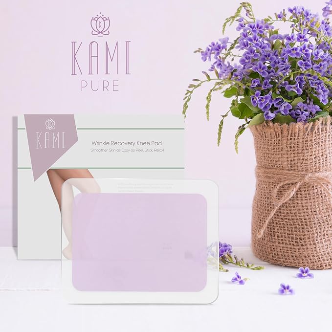 Kami Pure Anti-Wrinkle Knee Pad | Reusable Silicone Gel Anti-Aging Collagen Leg Patch to Repair | silicone wrinkle patches | Hydrate and Smooth Skin best silicone wrinkle patches | Single Pair