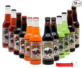 Generic Death Valley Soda | 12 Pack of Our Best Most Popular Soda Flavors | Delicious Flavored Soda Pop with Real Cane Sugar | 12 oz Glass Bottles in a Mixed 12 Pack Sampler with Crazy Soda Pop Bottle