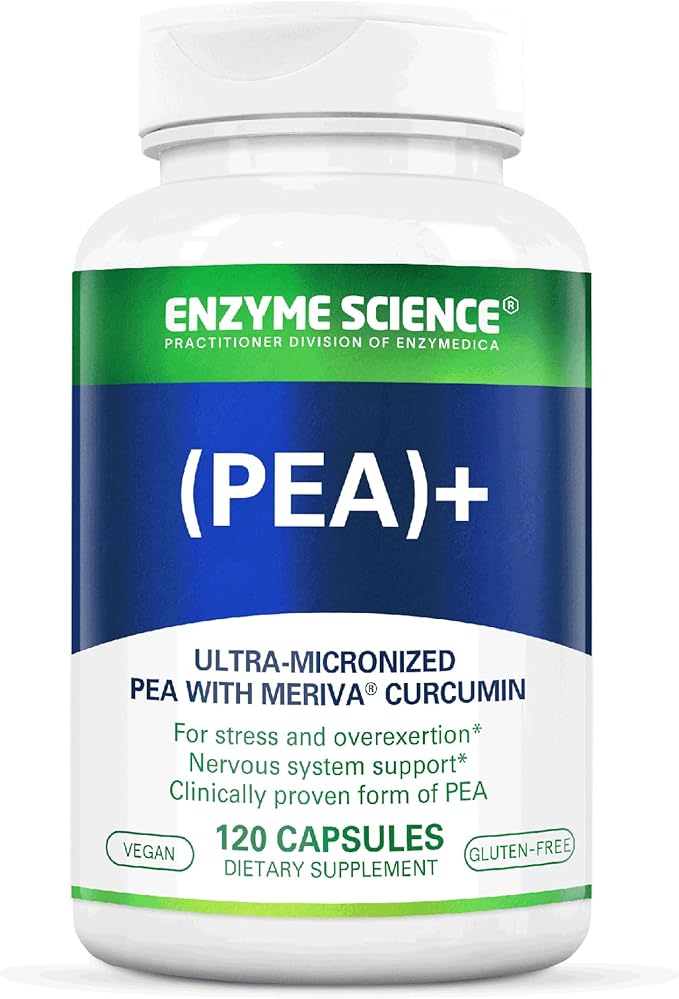 Enzyme Science Pea + Turmeric Curcumin Supplement for Physiological Support Helps Support Nervous Immune &amp Muscular Systems - 120 Capsules