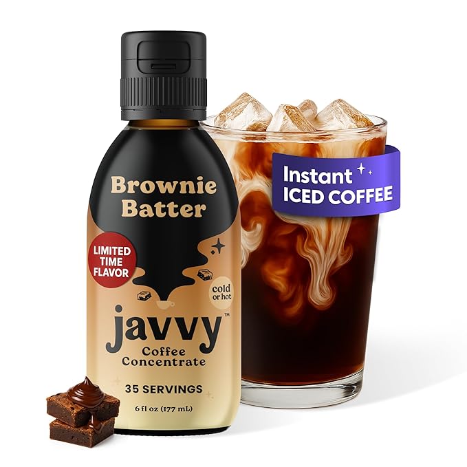 Coffee Concentrate - Limited Release Flavors - Cold Brew Coffee Perfect for Hot or Iced Instant Coffees Hot Drinks Cold Brew Concentrate 35 Servings - Brownie Batter