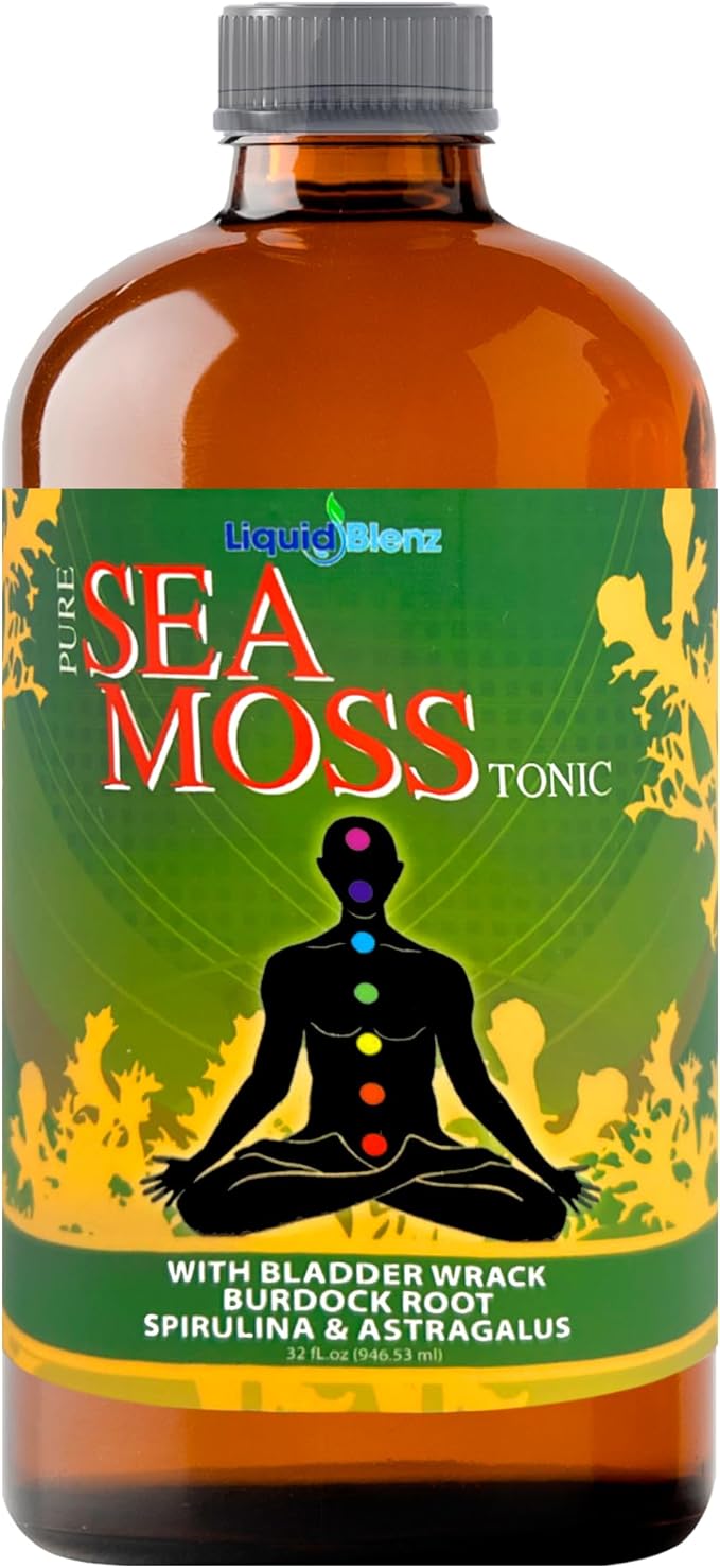 Sea Moss Tonic | Overall Body Enhancement &amp Wellbeing Support | Natural Herbal Supplement | 32 fl oz