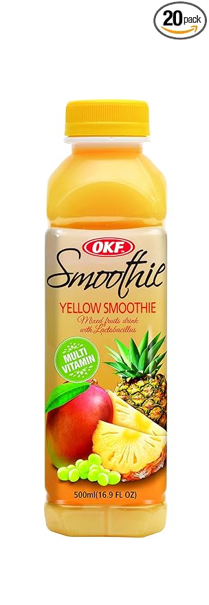 OKF Smoothie Yellow 16.9 Fluid Ounce (Pack of 20)