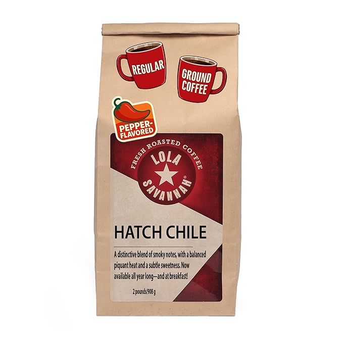 Lola Savannah Hatch Chile Ground Caffeinated Coffee 2lb (32 oz)