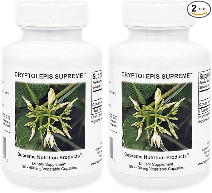 Supreme Nutrition Cryptolepis Supreme 90 Pure Vegetarian Capsules (Pack of 2)