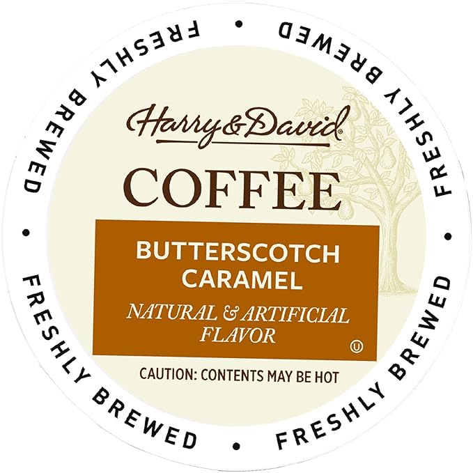 Harry &amp David Coffee in Single Serve Cups Compatible with Keurig K-Cup Brewers 72 Count (Butterscotch Caramel)