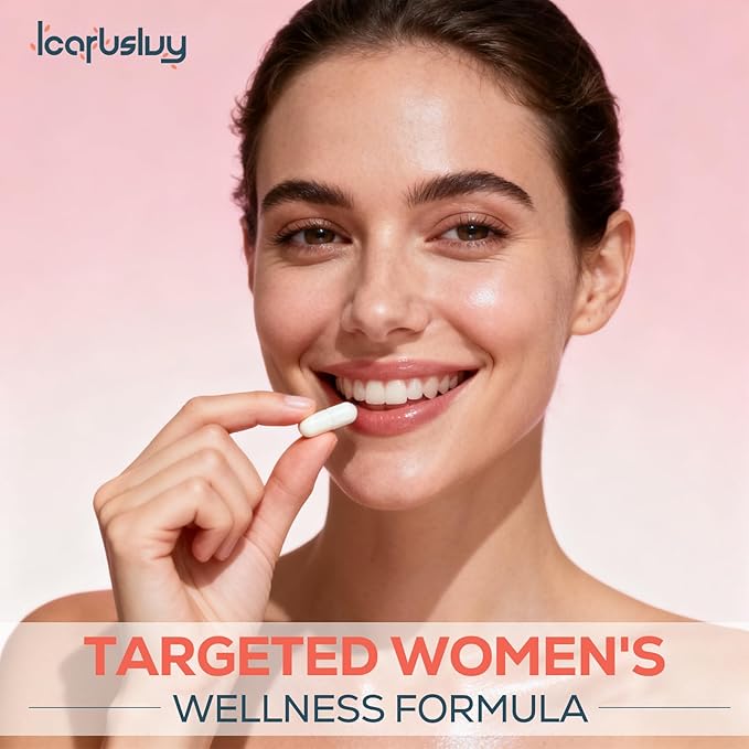 IcarusIvy 2000MG NAD Supplements for Women NMN Alternative Female Liposomal NAD+ with Ashwagandha Berberine HCL Ginkgo Biloba &amp Black Cohosh Women Focused Formula 180 Capsules