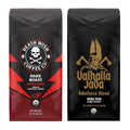 Death Wish Coffee Dark Roast Whole Bean 16 oz &amp Valhalla Java Odinforce Blend 12 oz Bundle USDA Organic and Fair Trade