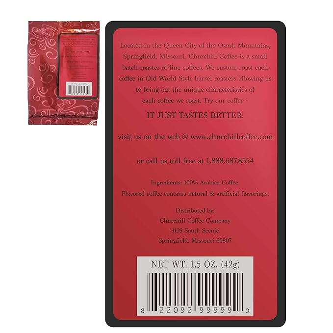 Churchill Coffee Chocolate Mint 10 Portioned Packs -1.5 oz each - Ground - Flavored Coffee