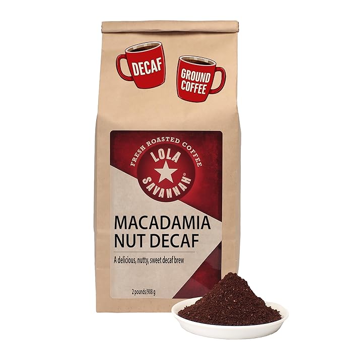 Lola Savannah Macadamia Nut Ground Decaf Coffee 2lb