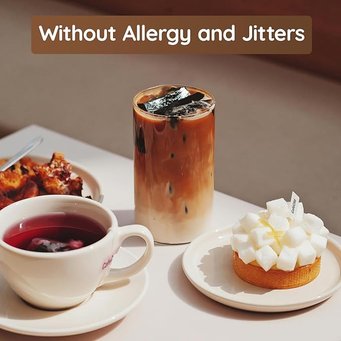 Whey Protein Coffee Collagen Protein Iced Coffee with Prebiotic Mushrooms &amp Butter Natural Energy without Jitters - Decaf No Artificial Additives &amp Sweeteners Vanilla 20 Servings