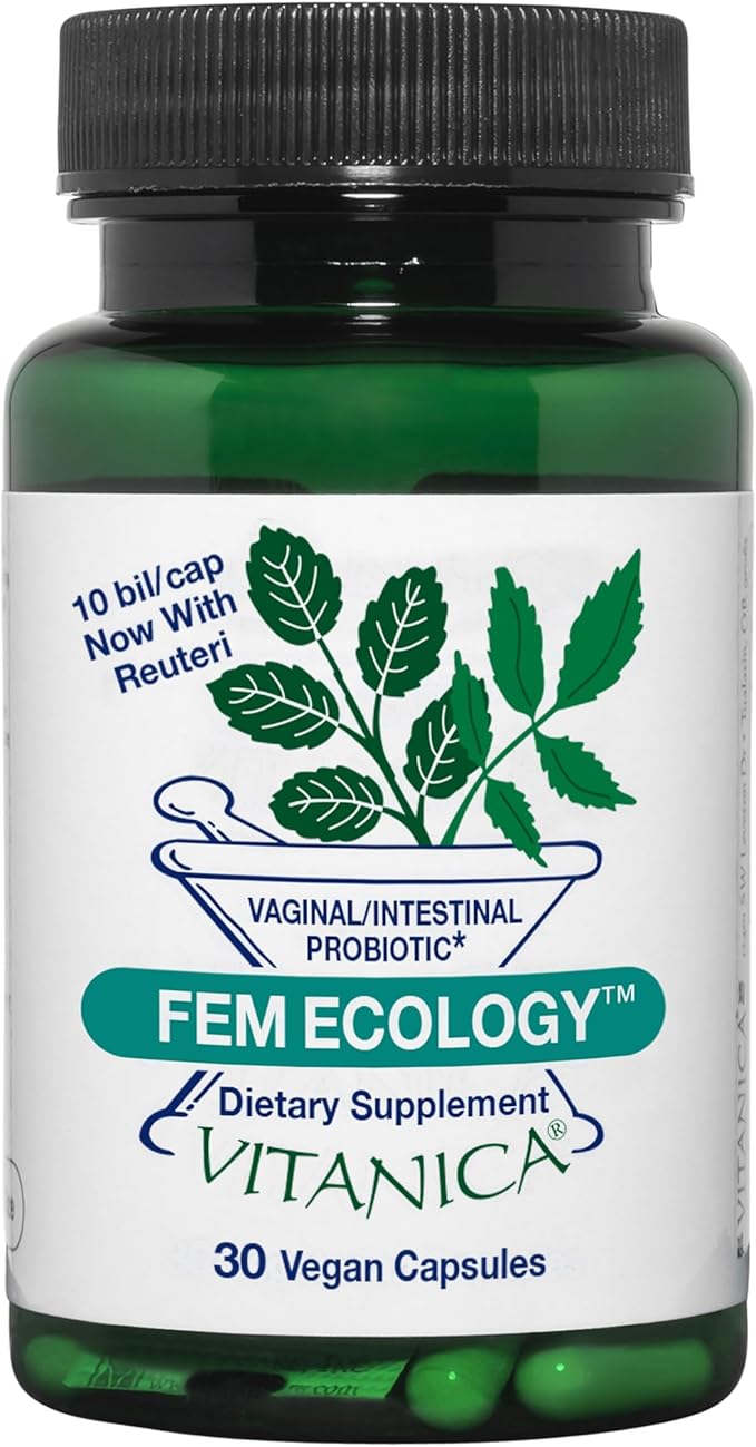 Vitanica FemEcology Vaginal and Intestinal Probiotic Support Vegetarian 30 Capsules