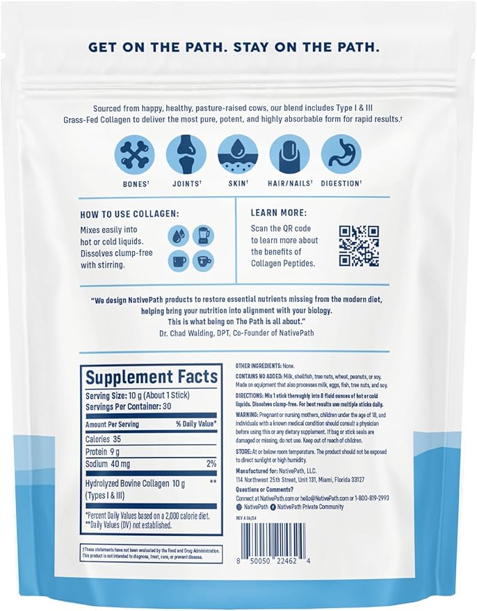 NativePath Collagen Stick Packs and Collagen 45 Bundle