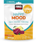 FORCE FACTOR Happy Mood Mood Support and Mood Balance Supplement to Support Happiness Positivity and Stress Made with Magnesium Saffron Zembrin Non-GMO Tropical Fruit Flavor 30 Soft Chews