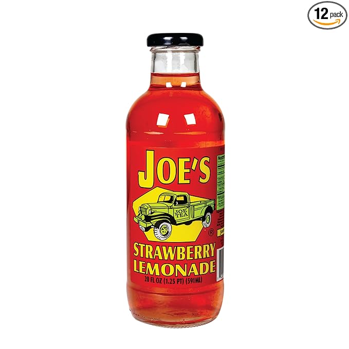 JOE TEA 20 OZ GLASS (Strawberry Lemonade)