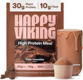 Happy Viking Plant-Based Protein Powder +100 Superfoods Chocolate Meal Replacement Shake Created by Venus Williams 30g Plant Protein 10g Fiber Vegan Gluten-Free Non-GMO 15 Meals