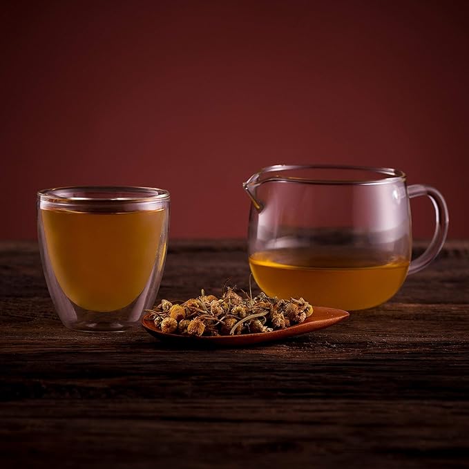 Herbal Tea Gift Box Tealover - Loose tea for true tea lovers - Gourmet specialty - Infusion Selection Basket - Camomile 20g Passion Flower 30g Peppermint 10g Lemon Grass 20g Rooibos 30g