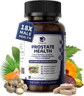 Lukaree Prostate Health Supplements for Men - 18 in 1 Saw Palmetto with Pumpkin Seed &amp Nettle - Advanced DHT Blocker - Urinary Tract Health Support - with Ashwagandha Reishi 60 Capsules