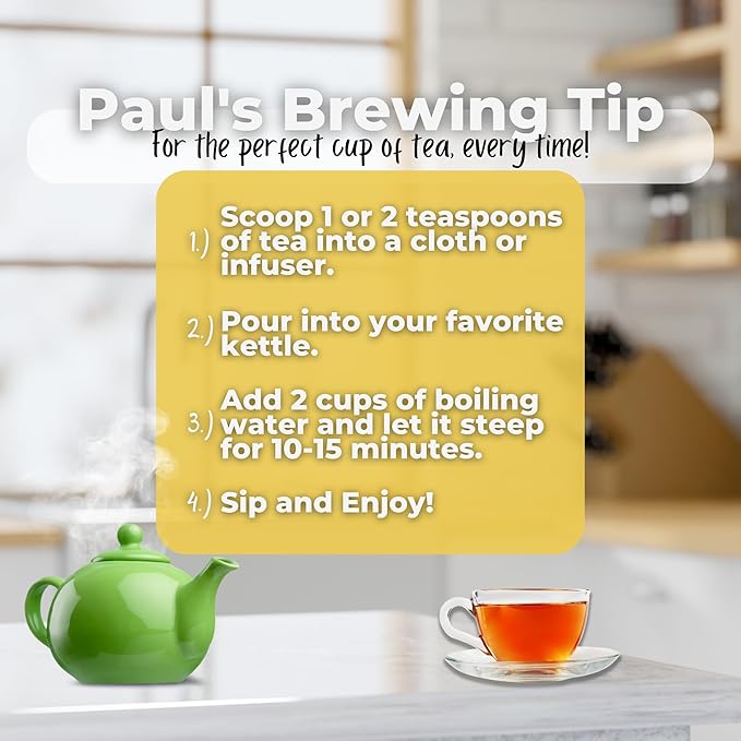 Relax and Calm Down Loose Leaf Tea w/ Ashwagandha Chamomile Lemon Balm | Organic Herbal Tea | 2 oz (57 gram) | Decaf Vegan Healthy ZERO Caffeine Organic Herbs No Natural or Artificial Flavors