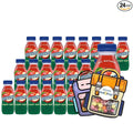 Snapple Apple All Natural Juice Drink 8 fl oz Mini Plastic Bottle 24 Pack + 2 Reusable Snack Bags by KOOL8SHOP Infinite Deals