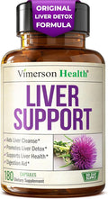 Vegan Liver Cleanse Detox &amp Repair – Herbal Liver Support Supplement w/ Silymarin Milk Thistle Zinc Dandelion Root &amp Artichoke Extract for Enzyme Support Energy &amp Healthy Digestion. 180
