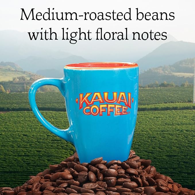 Kauai Coffee Koloa Estate Medium Roast - Ground Coffee 24 oz Package (Pack of 2)