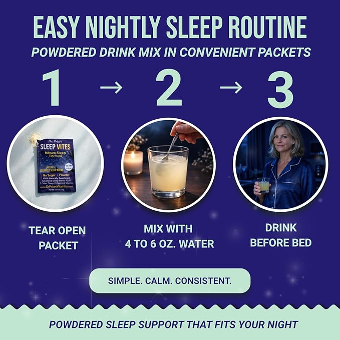 Dr. Price’s Natural Sleep Aid Powder – Berry-Citrus 30 Packs | Sleep Powder Drink Mix with Magnesium Microdose Melatonin &amp Tryptophan | Sleep Support for Adults | Doctor-Formulated Made in USA