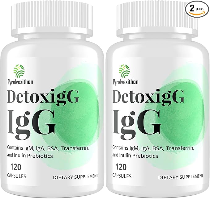IgG Immunoglobulin Supplement - IgG IgM IGA &amp Inulin - Bovine Colostrum Supplement Alternative - Dairy-Free Bovine Immunoglobulin Capsules (240 Capsules)