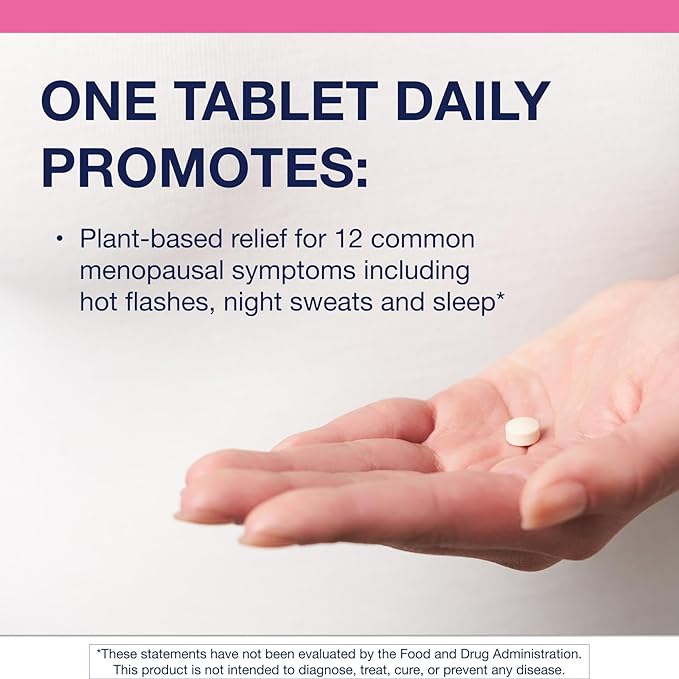 Metagenics HerWellness Estrovera - Hormone-Free Plant-Based Supplement - Supports Menopause &amp Perimenopause Relief - Hot Flashes Night Sweats Multi-Symptom Support - Vegetarian Non-GMO - 30 Tab