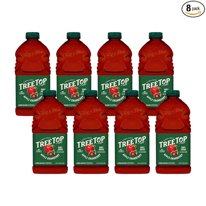 Tree Top Apple Cranberry Juice 64 Fl Oz (Pack of 8)