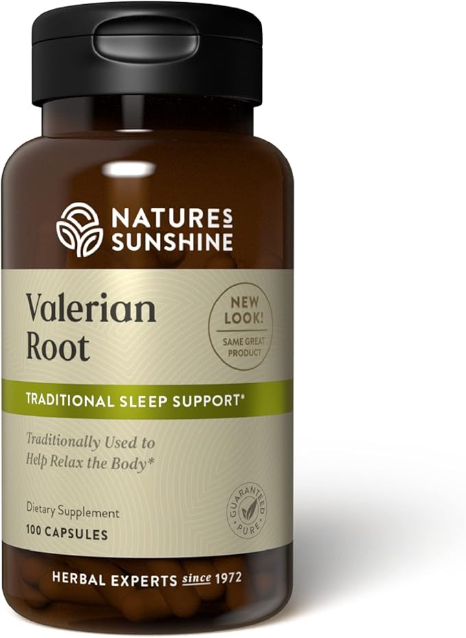 Nature's Sunshine Valerian Root 100 Capsules | Herbal Supplement Promotes Relaxation Supports Sleep and Delivers Natural Nervous System Support